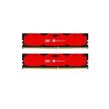 Pamięć DDR4 GOODRAM IRIDIUM 16GB (2x8GB) 2400MHz CL15-15-15 IRDM 1024x8 Red